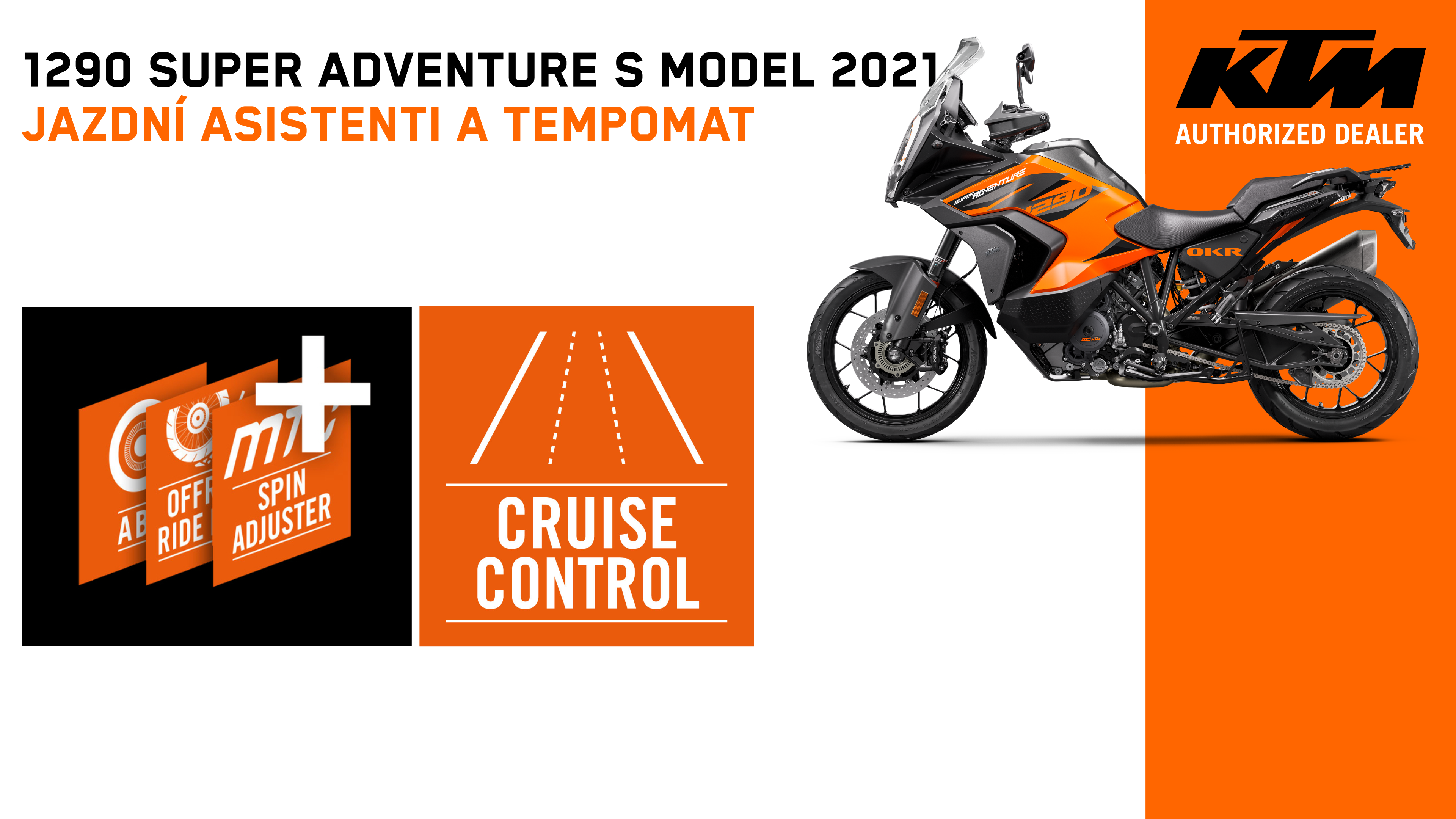 KTM 1290 Super Adventure S 2021 - Jazdní asistenti a Tempomat