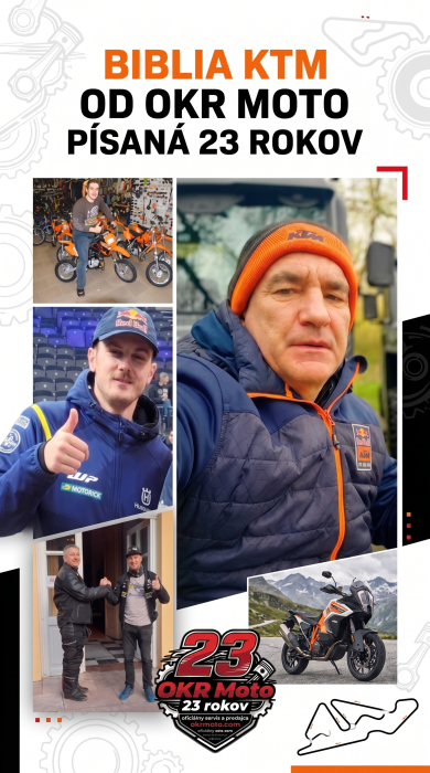 BIBLIA KTM OD OKR MOTO PÍSANÁ 23 ROKOV