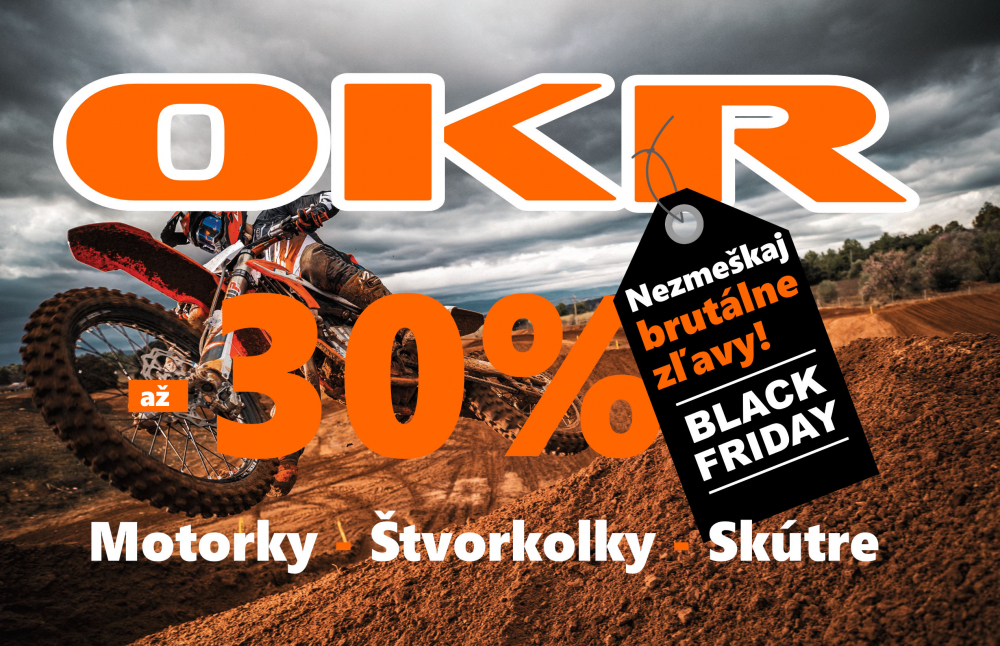 Black Friday 2021 týždeň v OKR Moto