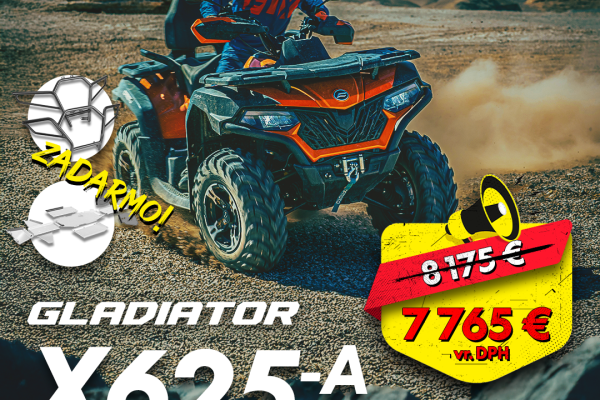CFMOTO ZĽAVOVÝ FESTIVAL v OKR Moto na Gladiator X625 / X625-A