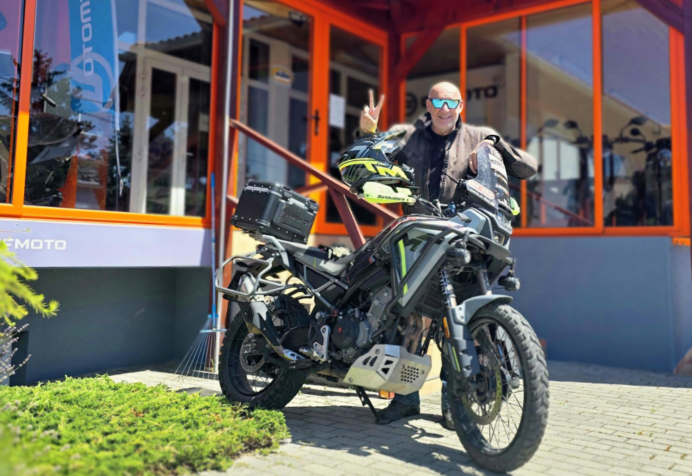 Jaroslav Šíma v OKR Moto na CFMOTO 450MT