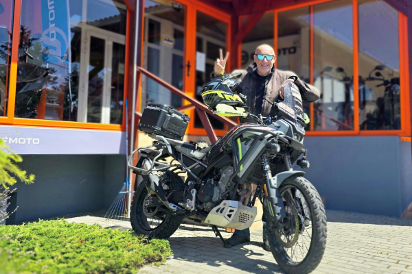 Jaroslav Šíma v OKR Moto na CFMOTO 450MT
