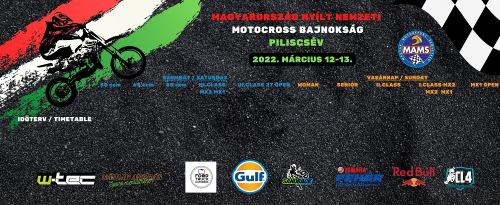 Maďarské otvorené národné majstrovstvá v motokrose 12. - 13.3.2022  Piliscsév