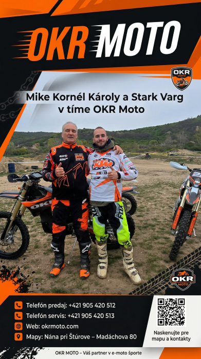 OKR Moto a Mike Kornél Károly na trati s elektrickým STARK VARG EX