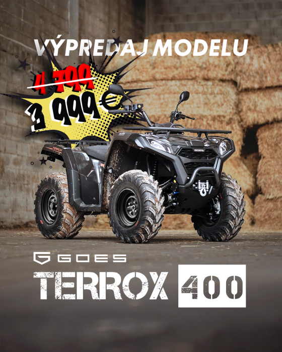 OKR Moto akcia na štvorkolky GOES TERROX teraz 3 999 €