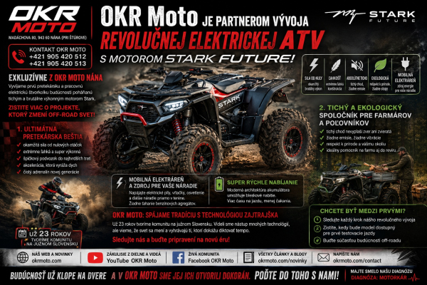 OKR Moto je partnerom vyvoja revolučnéj elektrickéj ATV