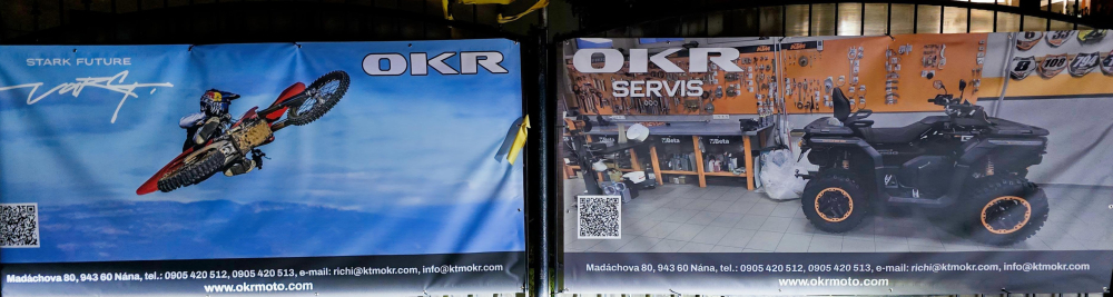 Plot pred predajňou OKR Moto dostal novú dušu