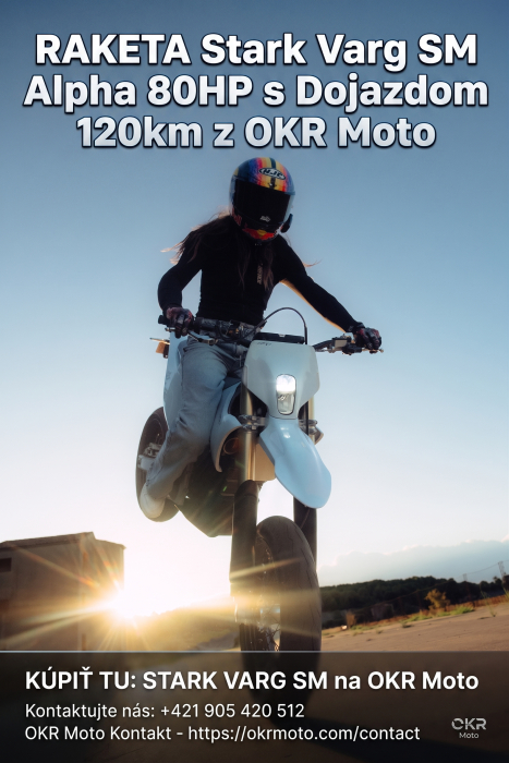 RAKETA Stark Varg SM Alpha 80HP  s Dojazdom 120km