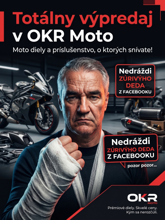 TOTÁLNY VÝPREDAJ V OKR MOTO