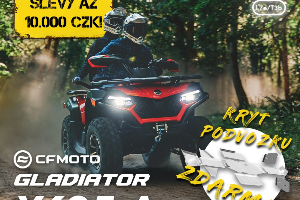 Využite letný bonus OKR Moto na štvôrkoľku CFMOTO GLADIATOR X625-A!