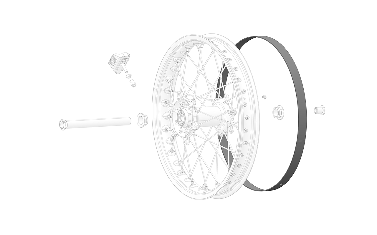 Rim band 19" rear OKR Moto
