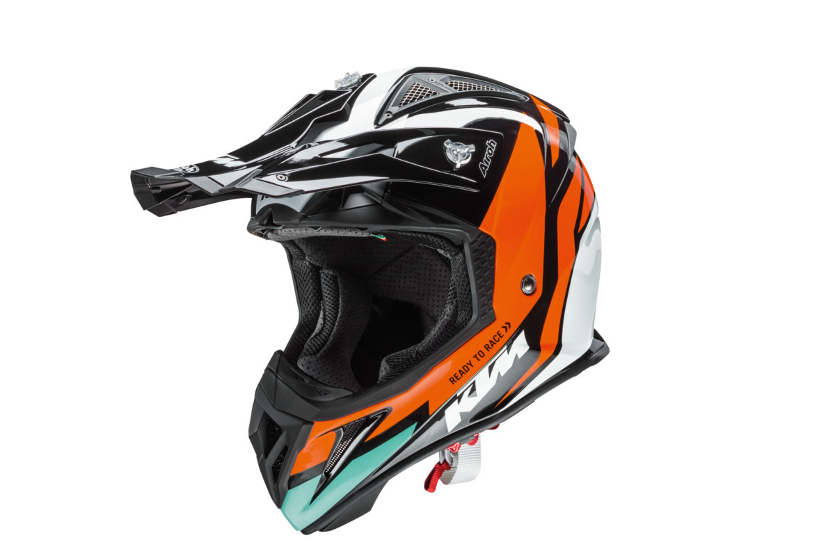 2019 airoh helmets AV23SD18 Helmet, SIX Days Chrome, S and the liner freshens up fast when the day is done Bike Helmets Airoh Aviator Ktm